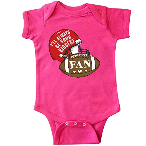 inktastic I'll Always Be Your Biggest Fan Infant Creeper Newborn Hot Pink 38046