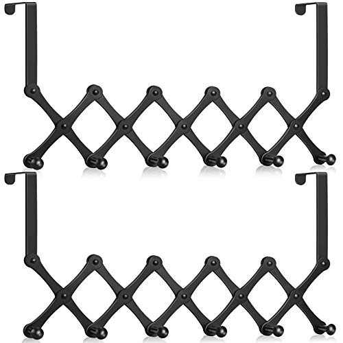 Over the Door Hooks - Heavy Duty Over the Door Hanger Hooks Towel Racks for Bathroom Towel Hook Over the Door Coat Rack Back of Door Hooks for Hanging Clothes Hanger Over Door Towel Hook Black, 2 Pack Over the Door Hooks - Heavy Duty Over the Door Hanger Hooks Towel Racks for Bathroom Towel Hook Over the Door Coat Rack Back of Door Hooks for Hanging Clothes Hanger Over Door Towel Hook Black, 2 Pack