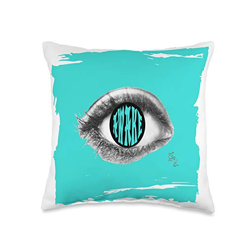 DBY-INK -Plethora- Awake Third Eye Pineal Gland Stimulation Inner Thoughts Mind Throw Pillow, 16x16, Multicolor