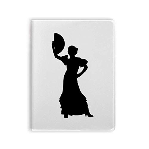 Fan Dancing Performance Dancer Notebook Gum Cover Diary Soft Cover Journal