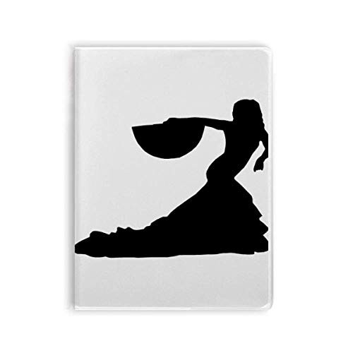 Performance Dancer Fan Dancing Notebook Gum Cover Diary Soft Cover Journal