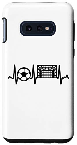 Galaxy S10e Black Soccer Heartbeat Goal and Soccer Ball Case