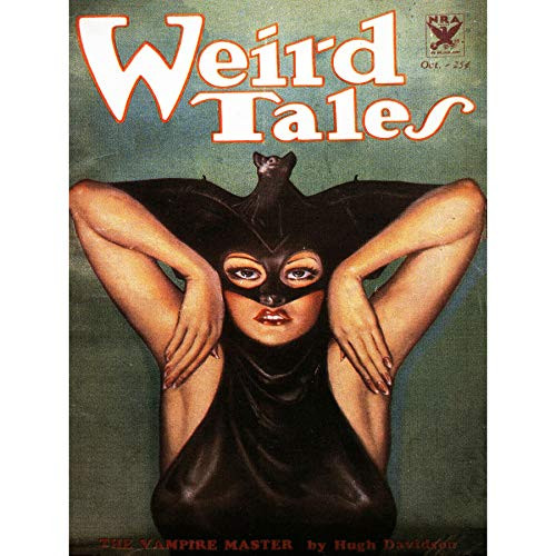 COMIC BOOK COVER WEIRD TALES VAMPIRE WOMAN BAT USA ART PRINT POSTER BB7789