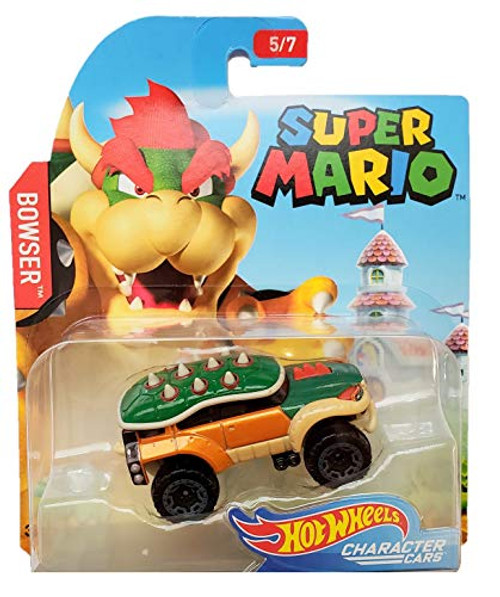 Hot Wheels Super Mario Character Cars Bowser Vehicle 5/7 Hot Wheels Super Mario Character Cars Bowser Vehicle 5/7