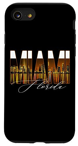 iPhone SE -2020- / 7 / 8 Miami City Skyline Lovers Fans Case