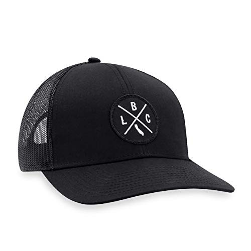 LBC Hat - Long Beach Trucker Hat Baseball Cap Snapback Golf Hat -Black- LBC Hat - Long Beach Trucker Hat Baseball Cap Snapback Golf Hat -Black-