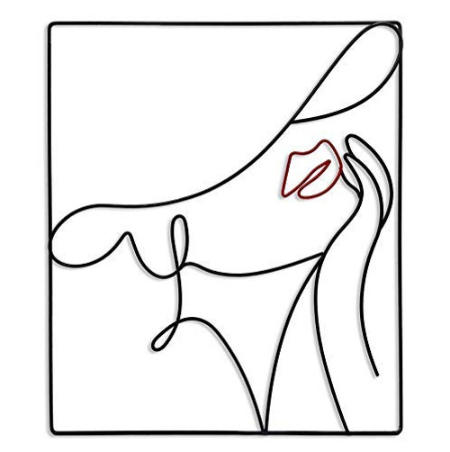 Matani Metal Figure Wall Decor - Metal Wall Art Decor- Minimalist Wall Decor - Boho Room  and  Living Room Wall Decor -Lady-