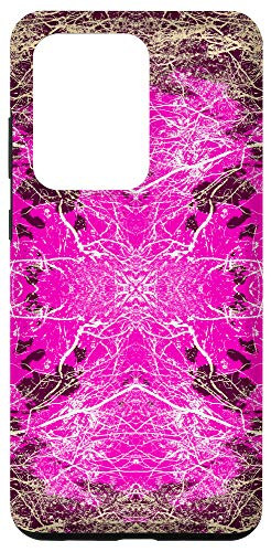 Galaxy S20 Ultra Colorful Abstract Pink Bohemian Chic Inkblot Mandala Design Case