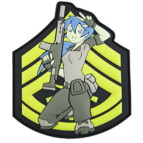 Sgt. Gunny Anime   Tactical   Morale Patch - Perfect Hook Backed Patches to be Added to Uniforms, Jackets, Backpacks - by Patch Panel