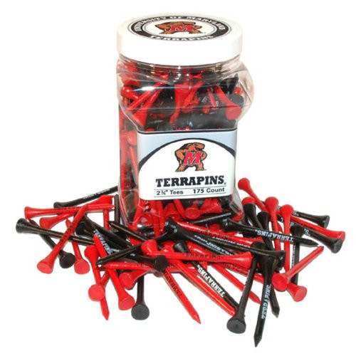 Team Golf NCAA Maryland Terrapins 2-3/4" Golf Tees, 175 Pack, Regulation Size, Multi Team Colors