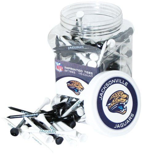 Team Golf NFL Jacksonville Jaguars 2-3/4" Golf Tees, 175 Pack, Regulation Size, Multi Team Colors