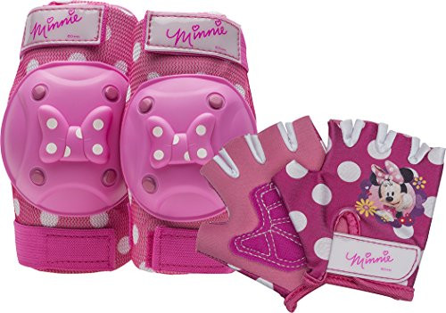 BELL Minnie Mouse Protective Gear with Elbow Pads/Knee Pads  and  Gloves