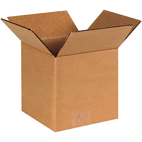 Boxes Fast 6" x 6" x 6" Single Wall Corrugated, Heavy-Duty Cardboard Boxes, BFHD666, for Shipping, Packing, Moving and Storage, Kraft -Pack of 25-