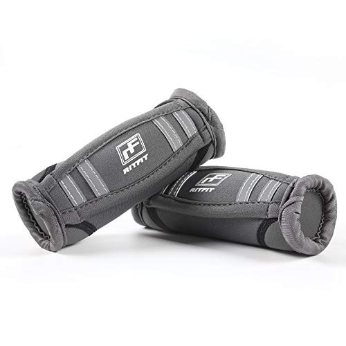 RitFit Walking Hand Weights-Grey - 3lbs-1.5lbs Each--