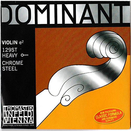 Thomastik-Infeld 129ST Dominant Violin String, Single E String, Stark -Heavy- Tension, 129, 4/4 Size, Chrome Steel, Ball End