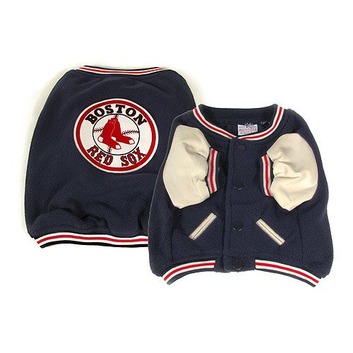 Sporty K9 MLB Boston Red Sox Varsity Dog Jacket, Small
