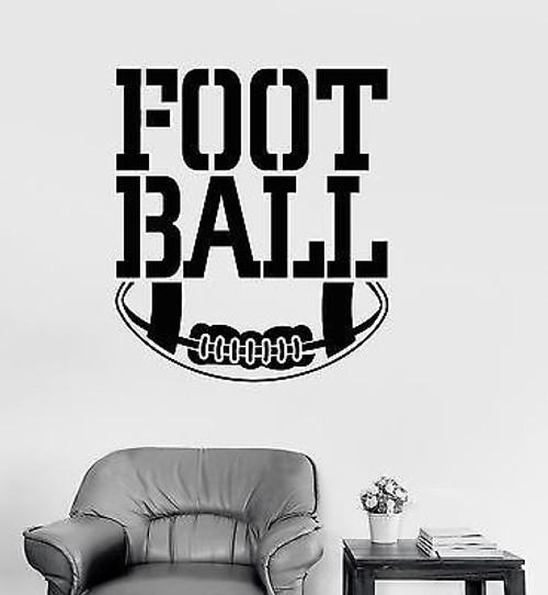 V-studios Vinyl Wall Decal Football Ball Sport Sports Fan Kids Room Stickers VS239