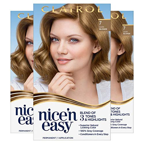 Clairol Nice'N Easy Original 7 Dark Blonde -Pack of 3-