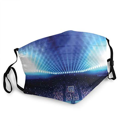 Comfortable Printed mask,Basketball Arena Court With Fans And Flashlights Competition Theme Game Excitement?Windproof Facial decorations for man and woman Comfortable Printed mask,Basketball Arena Court With Fans And Flashlights Competition Theme Game Excitement?Windproof Facial decorations for man and woman