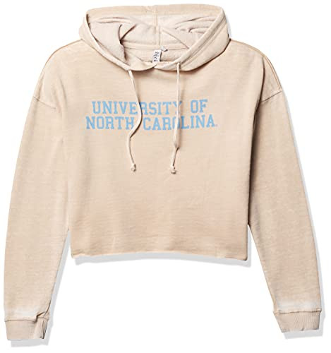 chicka-d NCAA Tennessee Volunteers Womens Cropped Campus Hoodie, Oatmeal, X-Large