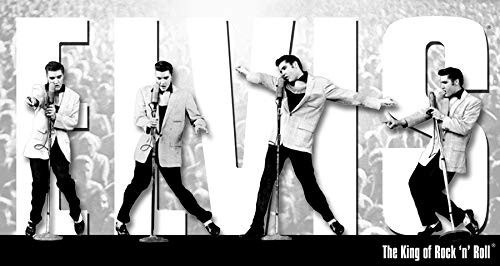 Desperate Enterprises Elvis Presley - King Montage Tin Sign, 16" W x 8.5" H