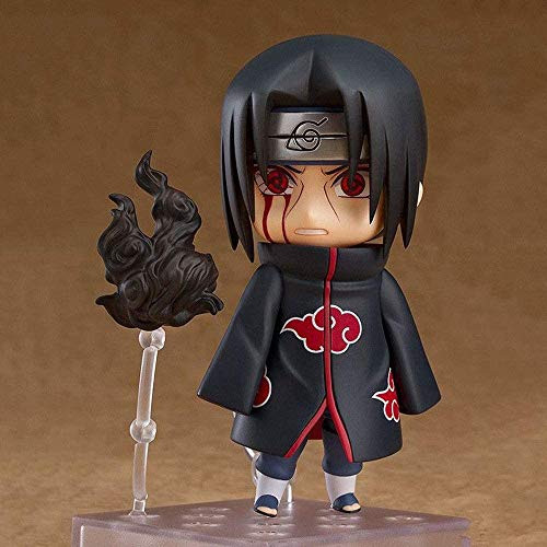 Skwingt Naruto Uchiha Itachi Q Version Nendoroid 10cm Boxed PVC Anime Cartoon Game Character Model Statue Figure Toy Collectibles Decorations Gifts Favorite by Anime Fan