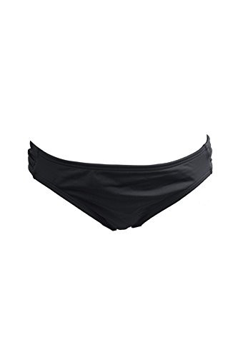 Bar III Womens Solid Hipster Bikini Bottom -X-Large, Black-