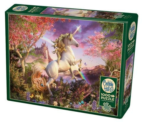 Cobble Hill 1000 Piece Puzzle - Unicorn Jigsaw Puzzle - Sample Poster Included