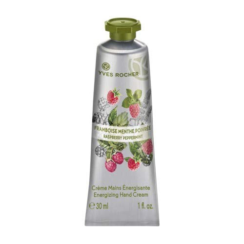 Yves Rocher Les Plaisirs Nature Energizing Hand Cream Raspberry Peppermint, 30 ml./1 fl.oz. Yves Rocher Les Plaisirs Nature Energizing Hand Cream Raspberry Peppermint, 30 ml./1 fl.oz.