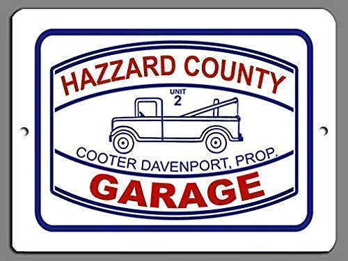 Metal Vintage Tin Sign 8"x12", Dukes of Hazzard Hazzard County Garage Cooter, Vintage Metal Tin Sign Retro Decor for Bar Wall Pub Home Decor Tin Sign Posters Metal Vintage Tin Sign 8"x12", Dukes of Hazzard Hazzard County Garage Cooter, Vintage Metal Tin Sign Retro Decor for Bar Wall Pub Home Decor Tin Sign Posters
