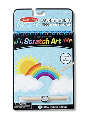 Melissa & Doug On the Go Scratch Art Hidden-Picture Pad - Favorite Things