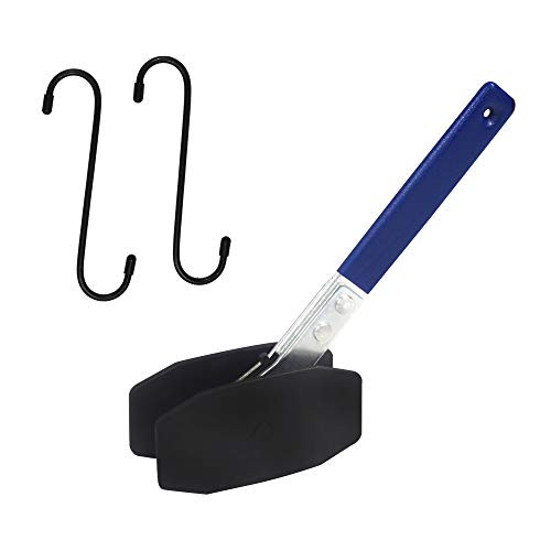 AutoWanderer Tool Brake Caliper Piston Spreader Press Tool, 360 Degree Swing Car Ratcheting Caliper Piston Compressor Wrench with Brake Caliper Hanger, Blue