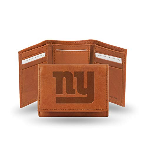 NFL Rico Industries Embossed Leather Trifold Wallet, New York Giants NFL Rico Industries Embossed Leather Trifold Wallet, New York Giants