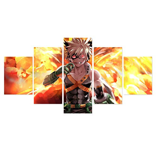 TICK My Hero Academia Poster Katsuki Bakugou Manga Wall Art Anime Posters Prints on Canvas Unframed Decor for Home Bedroom Modern Decoration MHA Fans Gift