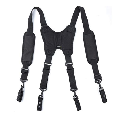 TUXI Police Duty Belt Suspenders - Padded Heavy Duty Belt Harness,Tactical Suspenders Police Suspenders for Duty Belt Adjustable with 4 Suspenders Loop TUXI Police Duty Belt Suspenders - Padded Heavy Duty Belt Harness,Tactical Suspenders Police Suspenders for Duty Belt Adjustable with 4 Suspenders Loop