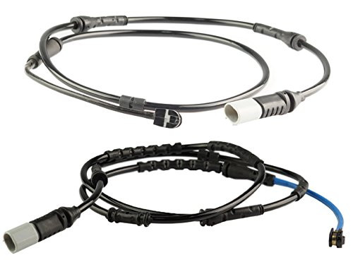 Bapmic Front 34356790303 + 34356790304 Rear Brake Pad Wear Sensor for BMW F25 X3 11-16 F26 X4 15-16