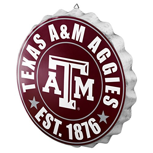 FOCO NCAA Bottle Cap Wall Sign, Texas A and M Aggies