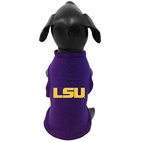 NCAA Louisiana State Fightin Tigers Cotton Lycra Dog Tank Top, Small