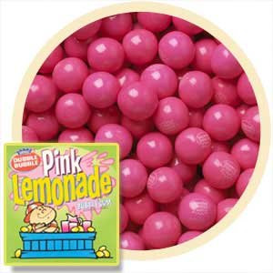 Dubble Bubble Pink Lemonade Gumballs, 1LB