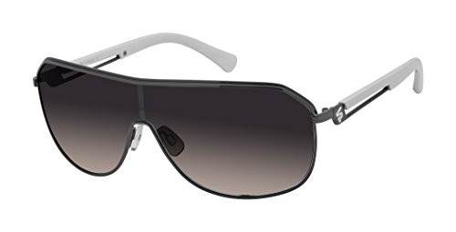 Southpole 5012SP Metal Shield UV Protective Sunglasses - Wear All-Year - A Gift of Youth, 148 mm, Gunmetal  and  White