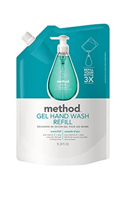 Method Gel Hand Soap Refill, Waterfall, 34 oz, 2 pack, Packaging May Vary Method Gel Hand Soap Refill, Waterfall, 34 oz, 2 pack, Packaging May Vary
