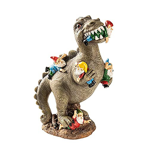 llok Dinosaur Eating Gnomes Garden Statue Outdoor Indoor Home Art Decor, Resin Dinosaur and Gnomes Figurines Sculpture Garden Fairy Miniature Decorative Ornaments for Yard Patio Lawn Gardening Gifts llok Dinosaur Eating Gnomes Garden Statue Outdoor Indoor Home Art Decor, Resin Dinosaur and Gnomes Figurines Sculpture Garden Fairy Miniature Decorative Ornaments for Yard Patio Lawn Gardening Gifts