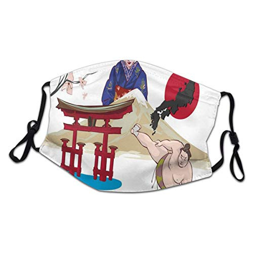Funny Activated carbon filter mask Facial decorations for teens Kids Japanese Woman Traditional Athlete Hand Fan Ethnic Cultural Icons Asia Illustration Funny Activated carbon filter mask Facial decorations for teens Kids Japanese Woman Traditional Athlete Hand Fan Ethnic Cultural Icons Asia Illustration