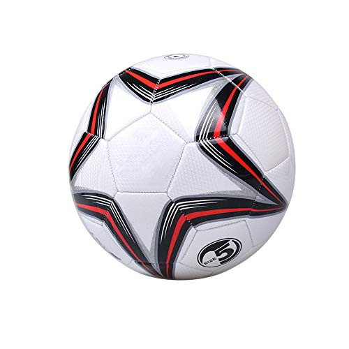 Sports Futsal Ball, Soccer Ball Unpoppable Unbreakable Non-Deflating Non-Toxic Official Size Futsal Soccer Ball Standard Size 5 for Football Indoor Outdoor Ball Youth Adult