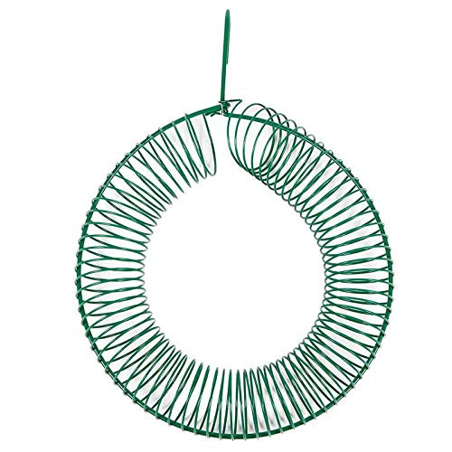 AYATAI Hanging Peanut Wreath Bird Feeder, Green Ring Suet Ball Feeder with Hook, Whole Peanuts, Wild Bird Feeder, Wild Bird Watching