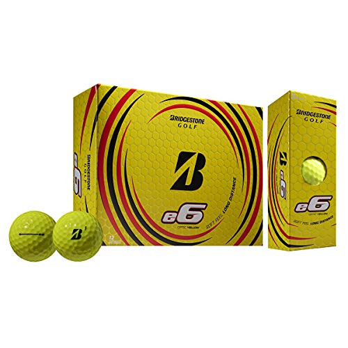 BRIDGESTONE 2021 e6 Golf Balls -One Dozen-, Yellow