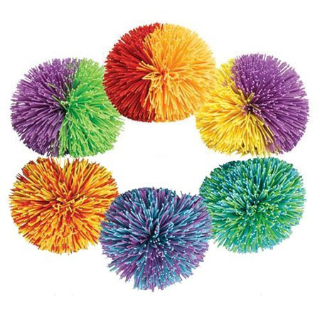 Set of 2 Koosh Balls Random Color Colors May Vary