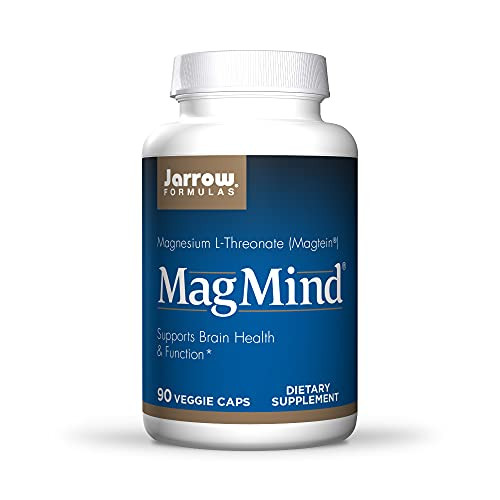 Jarrow Formulas MagMind - 90 Capsules - Includes Magnesium L-Threonate -Magtein- - Supports Brain Health  and  Function - 30 Servings