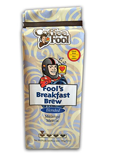 The Coffee Fool Fool's Breakfast Brew Whole Bean Coffee, 12 Ounce The Coffee Fool Fool's Breakfast Brew Whole Bean Coffee, 12 Ounce