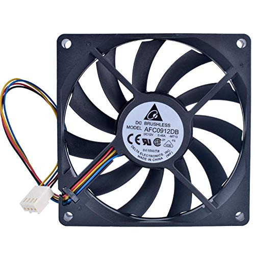 Delta AFC0912DB 90mm 12V 0.45A Double Ball Bearing 4 Wire 4pin PWM Computer CPU Cooler Thin Cooling Fan
